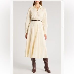 Elegant Cream A-Line Skirt